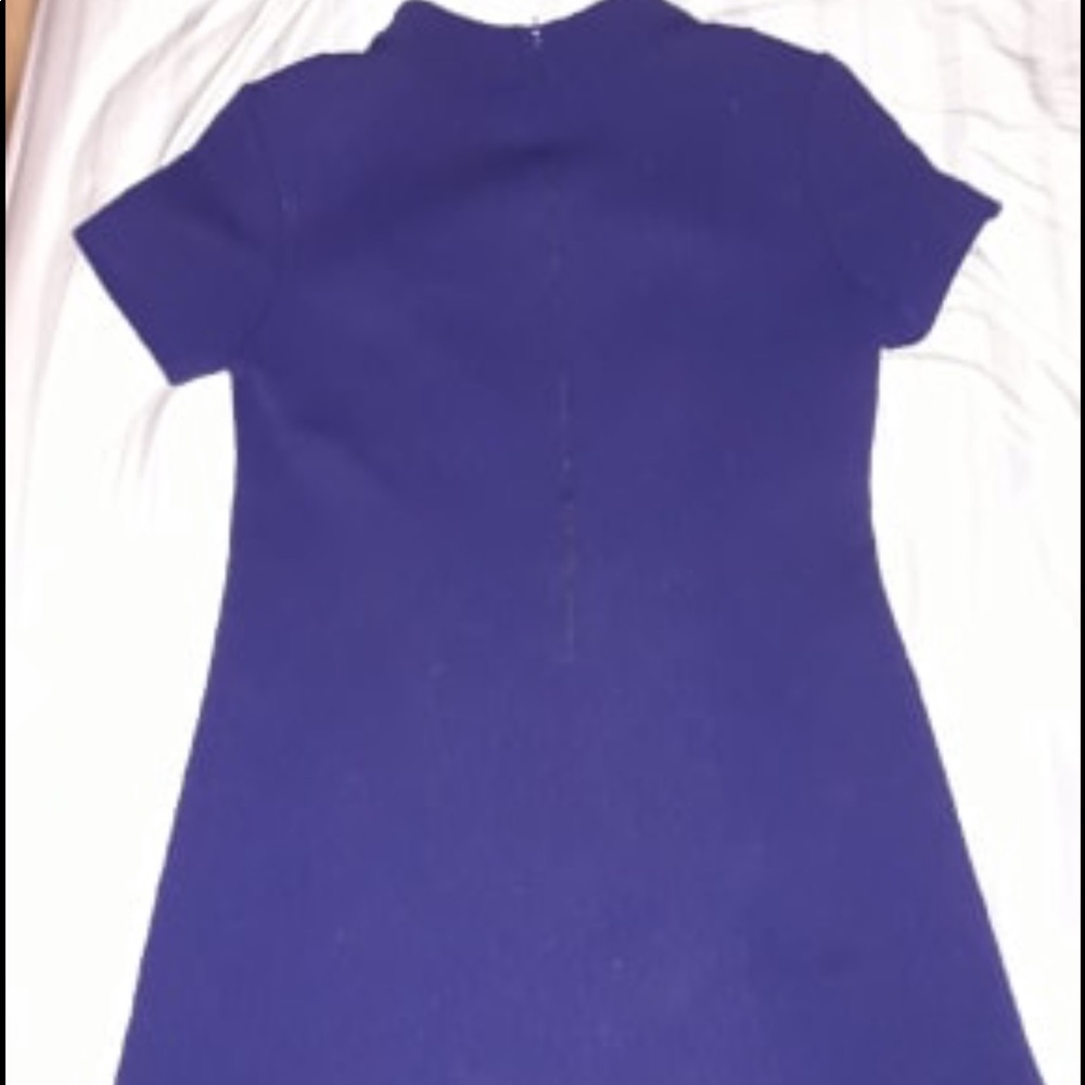 Dark blue vintage mod mini dress